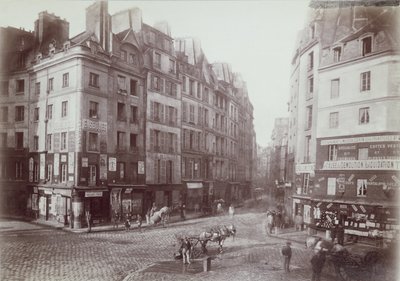 Paris, rue Galande, 1888 by French Photographer